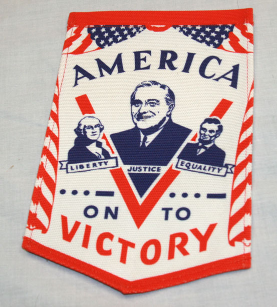 WWII American Homefront Liberty Pennant